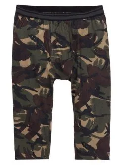 BURTON MID-WEIGHT SHANT BASE LAYER PANTS Seersucker Camo