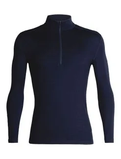 ICEBREAKER MEN'S TECH TOP LONG SLEEVE HALF ZIP Midnight Navy