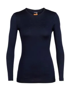 ICEBREAKER WOMEN'S OASIS LS CREWE Midnight Navy