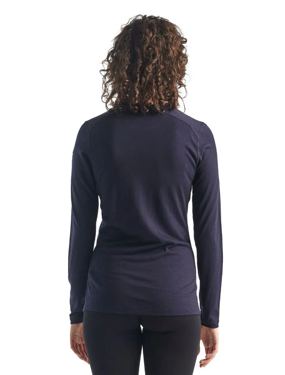 ICEBREAKER WOMEN'S OASIS LS CREWE Midnight Navy 4 ICEBREAKER WOMEN'S OASIS LS CREWE Midnight Navy - Afbeelding 2