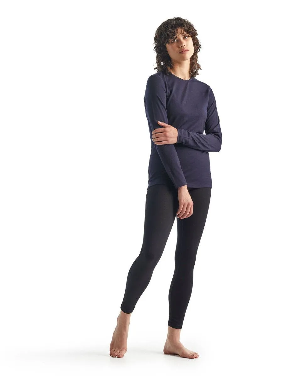 ICEBREAKER WOMEN'S OASIS LS CREWE Midnight Navy 5 ICEBREAKER WOMEN'S OASIS LS CREWE Midnight Navy - Afbeelding 3