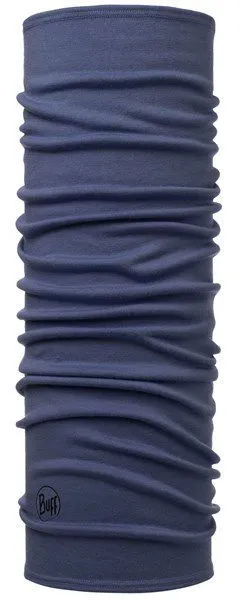 BUFF MIDWEIGHT MERINO WOOL Solid Estate Blue