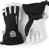 HESTRA ARMY LEATHER HELI SKI JR. 5 Finger Black -Snow Kleding Verkoopwinkel 30560 100 1