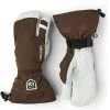 HESTRA ARMY LEATHER HELI SKI 3-finger Espresso