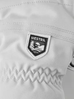 HESTRA HELI SKI FEMALE 5-finger Pale Grey / Offwhite -Snow Kleding Verkoopwinkel 30610 310020 2