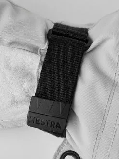 HESTRA ARMY LEATHER HELI SKI FEMALE MITT Pale Grey / Offwhite -Snow Kleding Verkoopwinkel 30611 310020 2