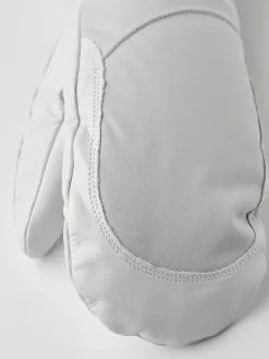 HESTRA ARMY LEATHER HELI SKI FEMALE MITT Pale Grey / Offwhite -Snow Kleding Verkoopwinkel 30611 310020 7