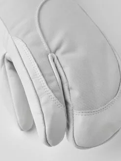 HESTRA HELI SKI FEMALE 3-finger Pale Grey / Offwhite -Snow Kleding Verkoopwinkel 30612 310020 3