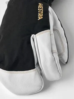 HESTRA ARMY LEATHER GORE-TEX 3 Finger Black -Snow Kleding Verkoopwinkel 31462 100 3