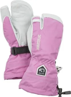 HESTRA ARMY LEATHER HELI SKI JR. 3-FINGER