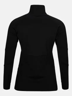PeakPerformance PEAK PERFORMANCE WOMEN'S VERTICAL MID ZIP JACKET Black -Snow Kleding Verkoopwinkel g66701013 050 back
