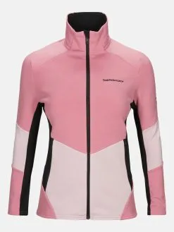 PeakPerformance PEAK PERFORMANCE WOMEN'S VERTICAL MID ZIP JACKET Frosty Rose
