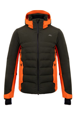 KJUS MEN'S GREEN LINE JACKET Dark Olive/Kjus Orange