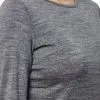 ICEBREAKER WOMEN'S OASIS LONG SLEEVE CREWE Gritstone Heather -Snow Kleding Verkoopwinkel oasis6 1