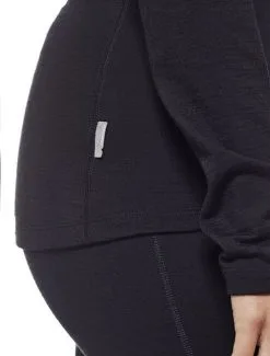 ICEBREAKER WOMEN'S OASIS LONG SLEEVE SCOOP Black