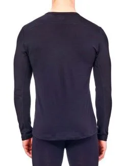 ICEBREAKER MEN'S OASIS LONG SLEEVE CREWE 200 Black -Snow Kleding Verkoopwinkel oasis zwart3