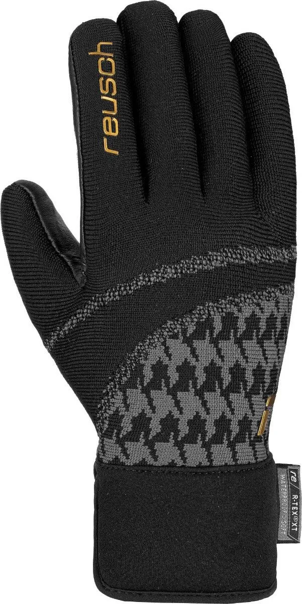 REUSCH KNIT VICTORIA R-TEXT Black Gold 3 REUSCH KNIT VICTORIA R-TEXT Black Gold