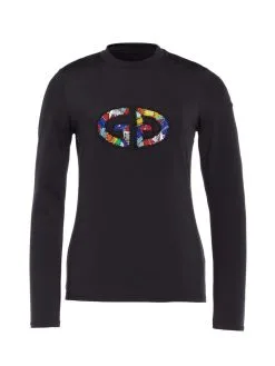 GOLDBERGH RHINESTONE T-SHIRT L/S Black