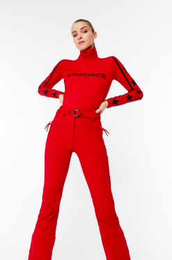 AIRFORCE ASPEN SKI PANTS Red / True Black