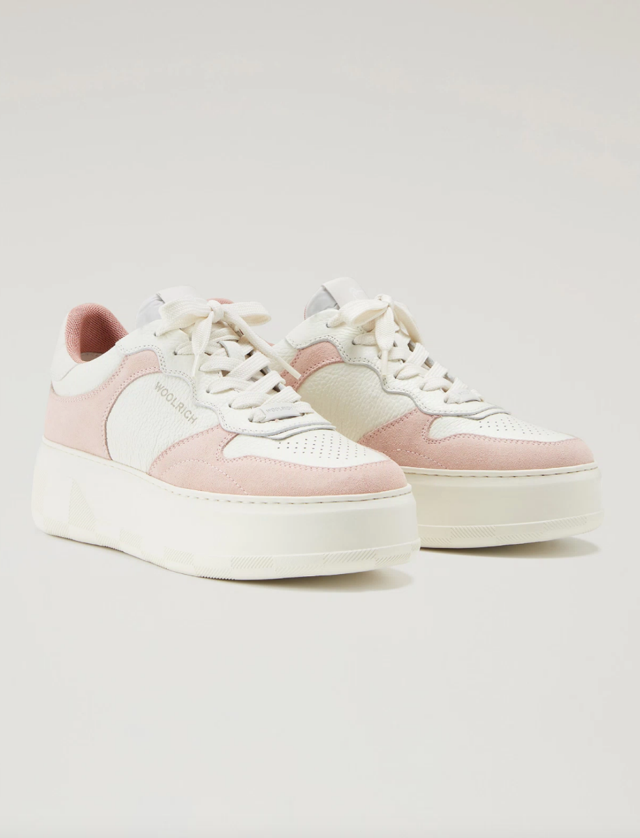 WOOLRICH CHUNKY COURT White Pink 4 WOOLRICH CHUNKY COURT White Pink - Afbeelding 2