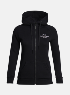 PeakPerformance PEAK PERFORMANCE WOMEN'S ORIGINAL ZIP HOOD Black