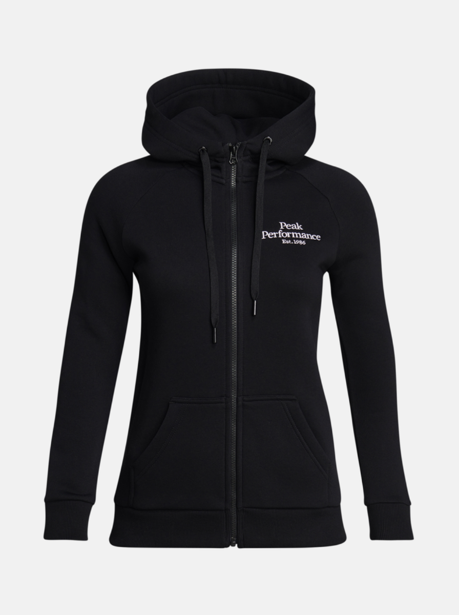 PeakPerformance PEAK PERFORMANCE WOMEN'S ORIGINAL ZIP HOOD Black 3 PeakPerformance PEAK PERFORMANCE WOMEN'S ORIGINAL ZIP HOOD Black