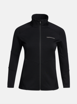 PeakPerformance PEAK PERFORMANCE WOMEN'S VERTICAL MID ZIP JACKET Black
