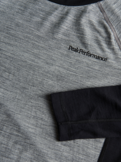 PeakPerformance PEAK PERFORMANCE WOMEN'S MAGIC CREW Grey Melange / Black -Snow Kleding Verkoopwinkel schermafbeelding 2021 10 21 om 21.27.23