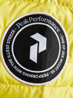 PeakPerformance PEAK PERFORMANCE MEN'S VERTIX DOWN JACKET PATCH Citrine -Snow Kleding Verkoopwinkel schermafbeelding 2021 11 16 om 17.37.45