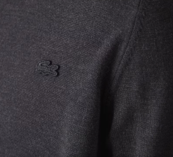 LACOSTE TRUI HEREN RONDE HALS MERINOWOL Grijs -Snow Kleding Verkoopwinkel schermafbeelding 2022 08 09 om 12.37.43