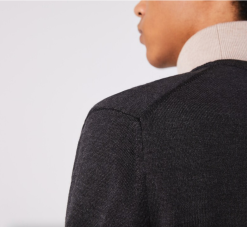 LACOSTE TRUI HEREN RONDE HALS MERINOWOL Grijs -Snow Kleding Verkoopwinkel schermafbeelding 2022 08 09 om 12.38.01