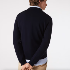 LACOSTE TRUI HEREN RONDE HALS MERINOWOL Navy Blauw -Snow Kleding Verkoopwinkel schermafbeelding 2022 08 09 om 13.00.03
