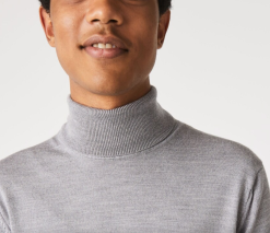 LACOSTE COLTRUI VAN MERINOWOL Grijs -Snow Kleding Verkoopwinkel schermafbeelding 2022 08 09 om 13.34.00