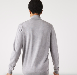 LACOSTE COLTRUI VAN MERINOWOL Grijs -Snow Kleding Verkoopwinkel schermafbeelding 2022 08 09 om 13.34.07