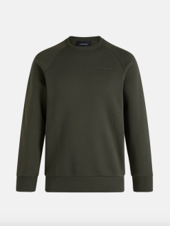 PeakPerformance PEAK PERFORMANCE M ORIGINAL SMALL LOGO CREW Forest Night