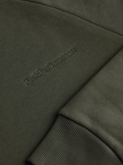 PeakPerformance PEAK PERFORMANCE M ORIGINAL SMALL LOGO CREW Forest Night -Snow Kleding Verkoopwinkel schermafbeelding 2022 08 30 om 16.06.35