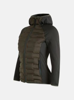 PeakPerformance PEAK PERFORMANCE WOMEN'S ARGON HYBRID HOOD JACKET Forest Night -Snow Kleding Verkoopwinkel schermafbeelding 2022 09 17 om 09.59.08