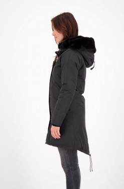 AIRFORCE DOUBLE ZIP FISHTAIL PARKA Black -Snow Kleding Verkoopwinkel schermafbeelding 2022 09 30 om 12.21.09