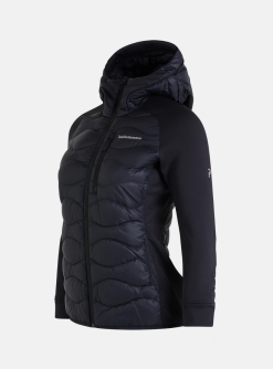 PeakPerformance PEAK PERFORMANCE HELIUM HYBRID DOWN HOOD JACKET WOMEN Black -Snow Kleding Verkoopwinkel schermafbeelding 2022 10 03 om 13.11.06