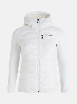 PeakPerformance PEAK PERFORMANCE HELIUM HYBRID DOWN HOOD JACKET WOMEN White