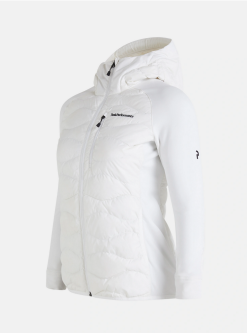 PeakPerformance PEAK PERFORMANCE HELIUM HYBRID DOWN HOOD JACKET WOMEN White -Snow Kleding Verkoopwinkel schermafbeelding 2022 10 03 om 13.18.40