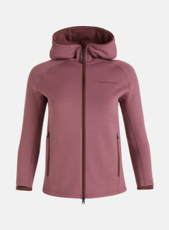 PeakPerformance PEAK PERFORMANCE CHILL ZIP HOOD WOMEN Rose Brown / Sapote