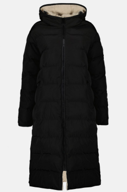 AIRFORCE LONG REVERSIBLE TEDDY JACKET True Black