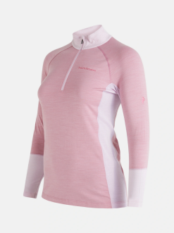 PeakPerformance PEAK PERFORMANCE WOMEN'S MAGIC HALF ZIP Bitter Root Melange / Cold Blush -Snow Kleding Verkoopwinkel schermafbeelding 2022 10 21 om 19.22.48