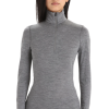 ICEBREAKER WOMEN'S TECH TOP 260 LONG SLEEVE HALF ZIP Gritstone Heather -Snow Kleding Verkoopwinkel schermafbeelding 2022 10 29 om 15.19.42