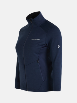 PeakPerformance PEAK PERFORMANCE VERTICAL MID ZIP JACKET WOMEN Blue Shadow -Snow Kleding Verkoopwinkel schermafbeelding 2022 11 10 om 17.00.52