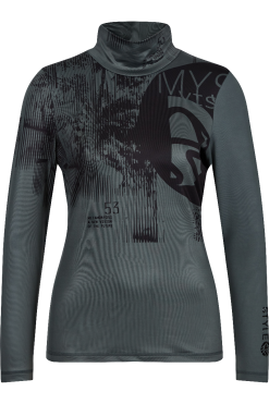 SPORTALM YVES ZIPPED MID-LAYER Black Green